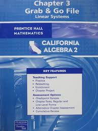 California Algebra 2 Chapter 3 Grab