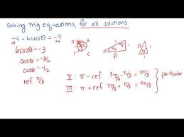 Pre Calculus 12 Solving Trig