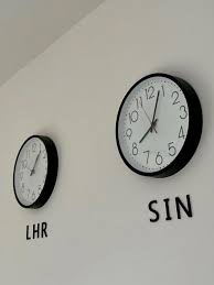 Wall Clocks Iata Airport Codes Sfo Lhr