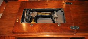 antique singer sewing machine and