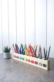 Montessori Wood Pencil Holder Crayon