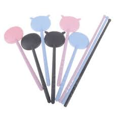 Details About 1pc Cartoon Eye Occluder Spoon For Vision Test Eye Chart Exam Black Blue Pink Su