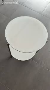 White Glass Side Table 20 4911663 In