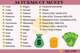 informal money slang terms to avoid