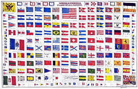 1868 Johnsons New Chart Of National_emblems Flag Chart