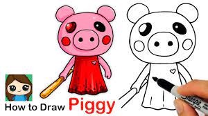 how to draw piggy roblox you