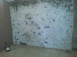 Paper Mache Wall Newspaper Basement