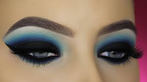 blue smokey eyes tutorial you