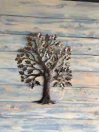 Beautiful Oak Tree Metal Art Wall Art