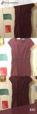 Laundry By Shelly Segal Red Purple Dress Size 6 Lined See