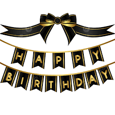 happy birthday banner bunting with