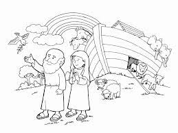 Moses black and white clipart. Noah Rainbow Coloring Page Novocom Top
