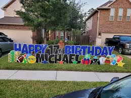 birthday celebration yard sign al