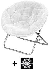 Update the look of your space with this royal plush brigham royal kids saucer chair. Amazon Com Mainstays Faux Fur Saucer Chair White Toys Games Saucer Chairs Cowhide Carpets Chair