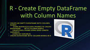 r create empty dataframe with column