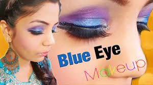 blue eye makeup tutorial for indian