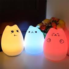 Rechargeable Touch Sensitive Cat Led Night Light With Remote Thepurrshop