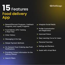 15 features of food delivery apps