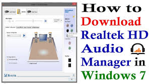how to realtek hd audio