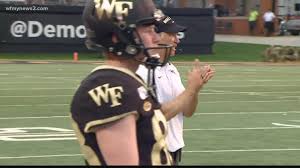 Nc state announced its 2018 football schedule on january 17, 2018. Wake Forest University Football Coach Finds A Silver Lining Wfmynews2 Com