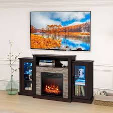 Costway Fireplace Tv Stand With Led