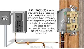 Wiring diagram for a row of receptacles. Replacing Two Wire Receptacles Jade Learning