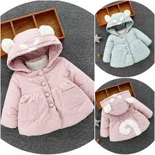 Pink Hooded Winter Baby Winter Coat