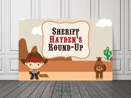Western table decorating kit cowboy ranch hats boot decorations party centerpiec. Cowboy Birthday Sign Printed Cowboy Party Decorations Birthday Sign Cake Table Poster Party Sign 1st Rodeo By Bannerpanda Catch My Party