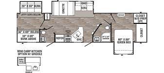 travel trailer bunkhouse floorplans
