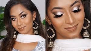 silver indian glam makeup tutorial
