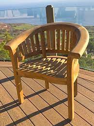 teak outdoor dining chair with