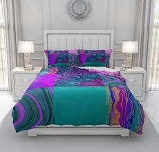 purple boho comforter duvet cover