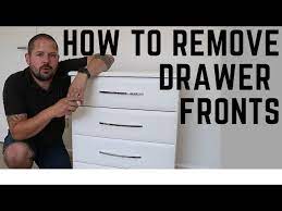 how to remove drawer fronts joinery