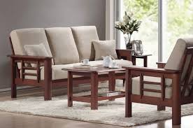 sathiya furniture simple wooden sofa set