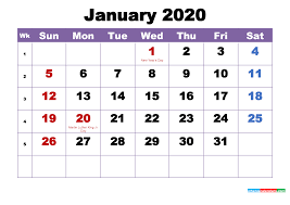 Free printable 2021 calendar by year preview. Plan For A Successful 2020 With Printable Calendar 2020 By Alexander Lords Medium