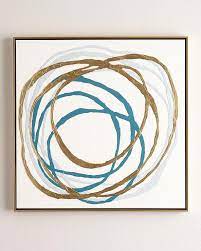 Rings In Turquoise Original Painting