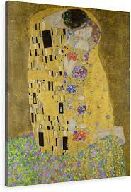 Dzieci całują rodzicuw i odwrotnie, całuje się osoby starsze i z rodziny Reprodukcja Gustav Klimt Pocalunek 60x90cm Obraz 7116816584 Allegro Pl