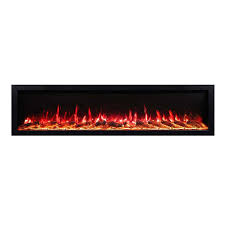 72 Inch Recessed Electric Fireplace