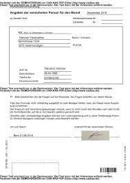 Fill & sign online, print, email, fax, or download. Angaben Der Versicherten Person September