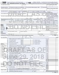 form 1040 for 2019 tax season