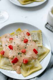 mushroom ravioli with sun dried tomato