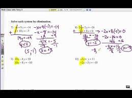 Solve Systems Of Equations Elimination
