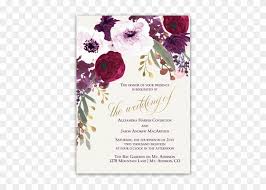 Flower Wedding Invitation Png Free Transparent Png Clipart Images