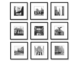 New York Gallery Wall Set Black And