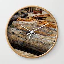 Driven Driftwood Wall Clock By