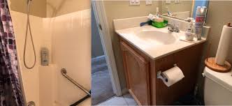Mobile home kitchens and baths are not all boxy and builder grade. Before After Gorgeous Mobile Home Bathroom Remodel