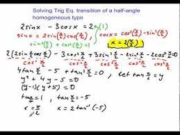 How To Solve A Trigonometric Equation