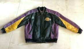 Discover our range of men's leather & suede jackets at asos. Vintage 58 Sports Los Angeles Lakers Jacket Mens Size Large Faux Leather Ebay