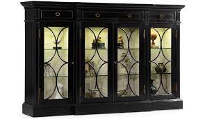 Black Display Cabinet With Circular