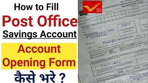 how to open post office saving account